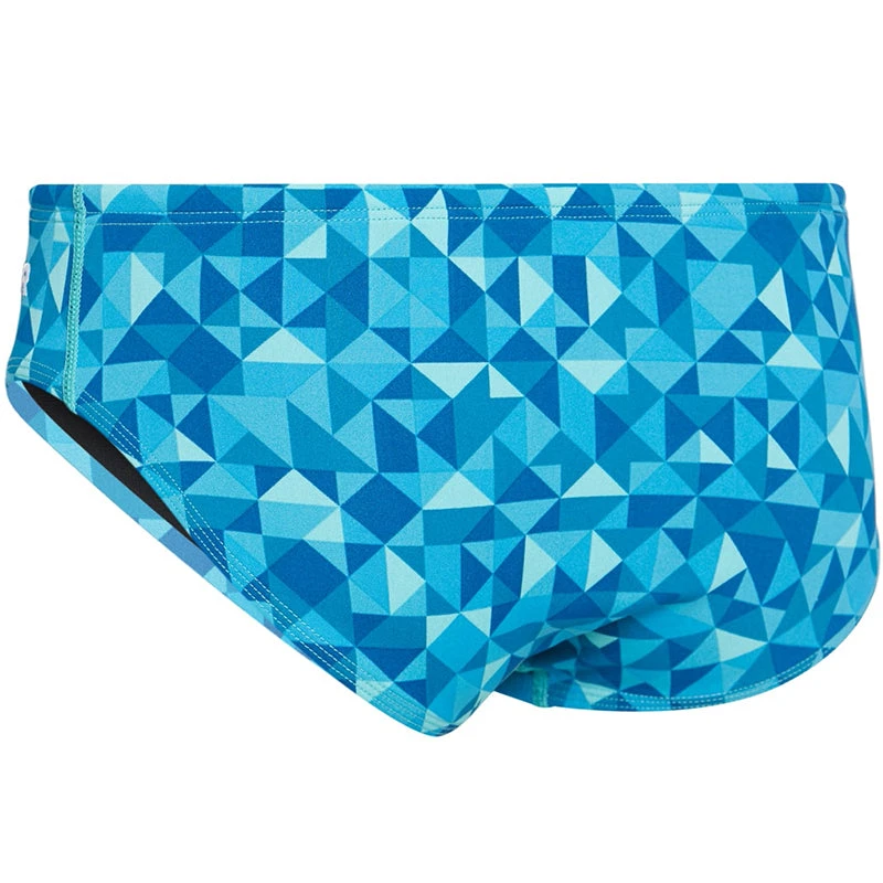 TYR - Men’s Optic Racer Swimsuit - Teal/Multi - Image 4