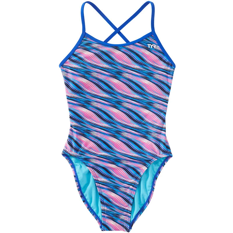 TYR - Adrift Trinityfit Ladies Swimsuit - Pink/Blue - Image 7