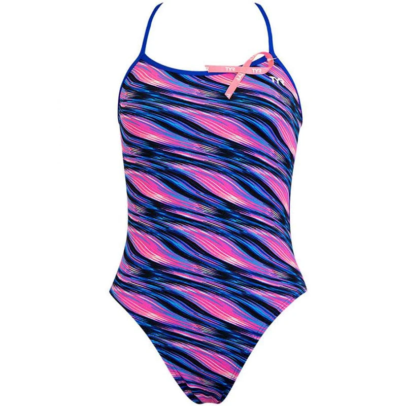 TYR - Adrift Trinityfit Ladies Swimsuit - Pink/Blue - Image 8