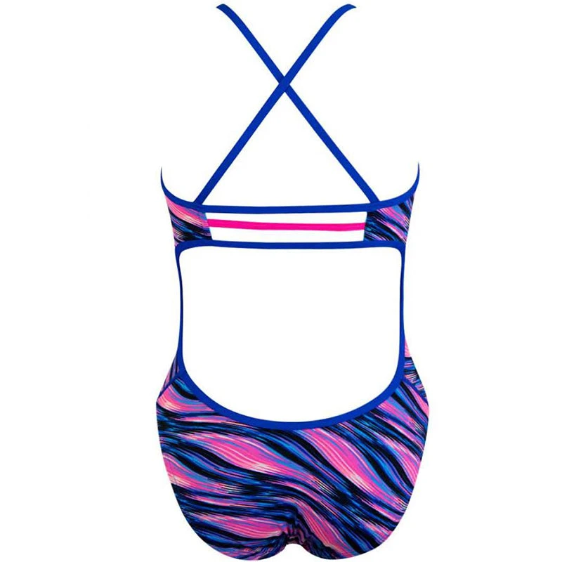 TYR - Adrift Trinityfit Ladies Swimsuit - Pink/Blue - Image 9
