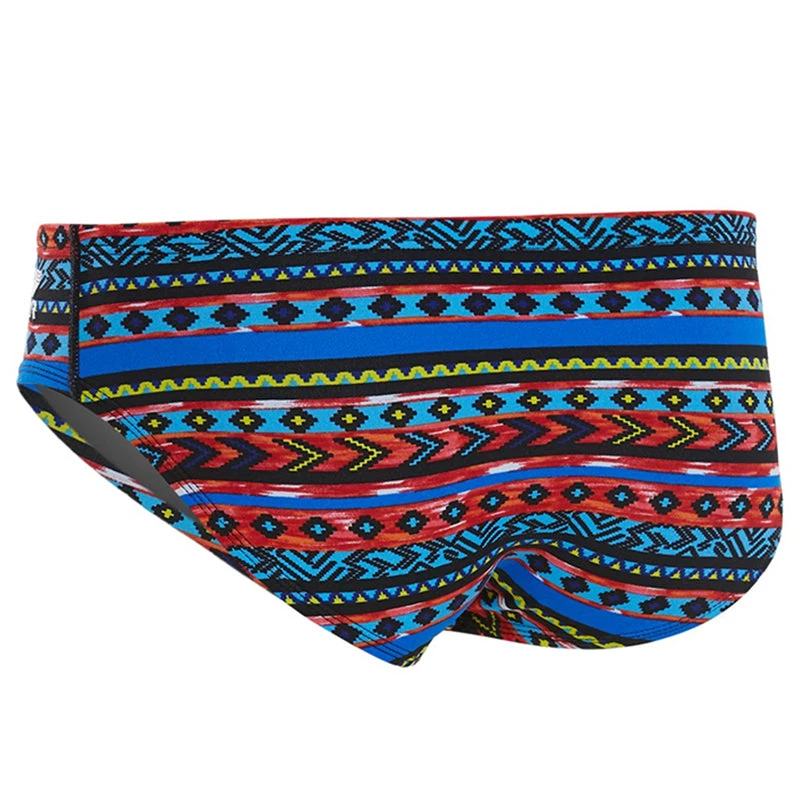 TYR - Santa Fe Boys Racer Briefs - Black/Multi - Image 2