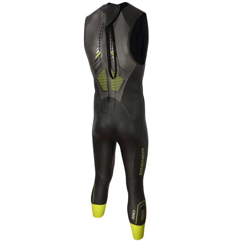 Zone3 - Mens Sleeveless Vision Wetsuit - Black/Green - Image 2
