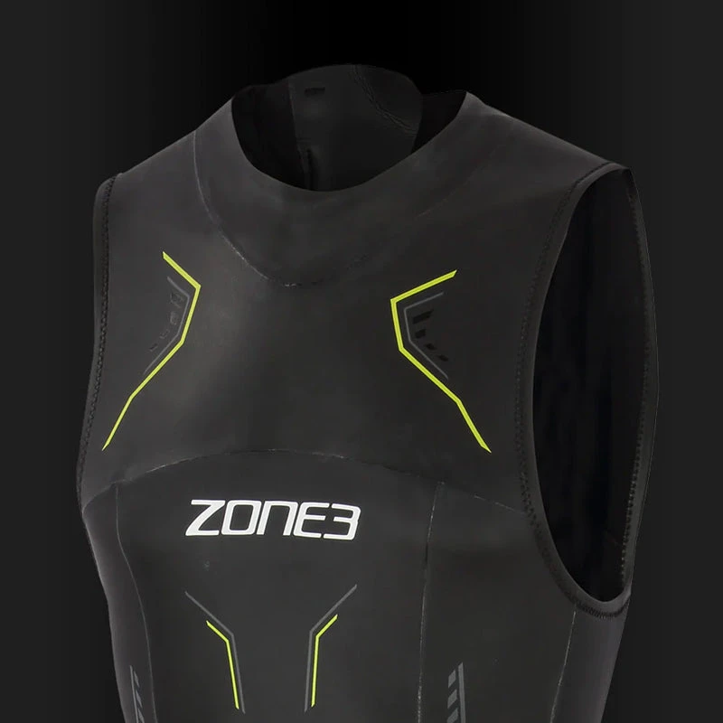 Zone3 - Mens Sleeveless Vision Wetsuit - Black/Green - Image 4